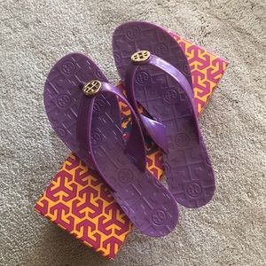 Tory Burch purple sandals